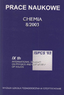 Chemistry Environment Biotechnology 2003